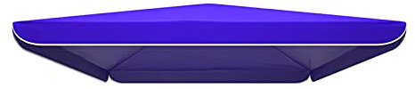 Gmjay Cubierta de Toldo de Repuesto de Paraguas Parasol de Jardín al Aire Libre Anti UV Patio Patio Trasero Tela Oxford,Blue,3x3m