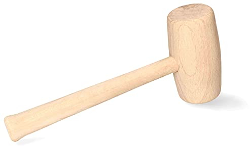 KOTARBAU® Martello in legno di diametro 65 mm per falegname, falegname, falegname, martello, falegname, falegnameria
