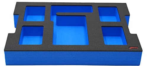 APTEX Schaumeinlage passend für Bosch 4x Akkus GBA 18V (kein ProCore) + Ladegerät GAL 18V-40 für L-Boxx 102 G4, 136 G4, LB4
