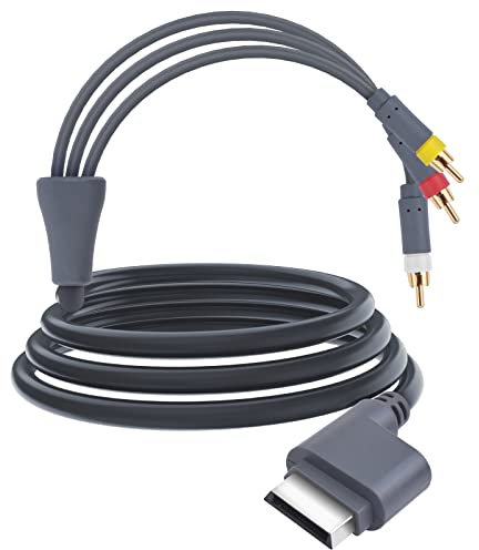 Câble AV pour Xbox 360 - Câble audio vidéo HD AV/TV vers adaptateur HDMI pour Xbox 360 (1,8 m)