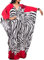 Bsubseach Plus Size Caftan Dresses for Women Swimsuit Cover Up Batwing Sleeve Summer Outfits Kaftan Dress Red Zebra