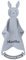 TYRY.HU Babydecke mit Namen Personalisierte Schmusetuch Kuscheldecke Schnuffeltuch Strick Geschenk zur Geburt(Grau)