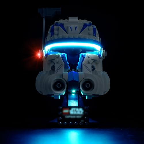 cooldac LED Licht-Kit Kompatibel mit Lego 75349 Star Wars Captain Rex Helm Set, Led Beleuchtungs Set Kompatibel mit Lego Star Wars 75349 Captain Rex Helm Baustein (Nur Lichter, Keine Modelle)