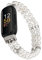 iLVANYA Perlenarmband, kompatibel mit Fitbit Inspire 3 für Damen, modisch, handgefertigt, Perlen, elastisches Stretch-Uhrenarmband für Fitbit Inspire 3 Fitness-Tracker (Perlweiß)