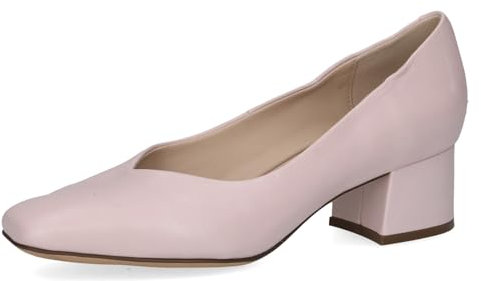 CAPRICE Damen Pumps aus Leder Kleiner Absatz, Rosa (Lt.Purple Perl), 37 EU