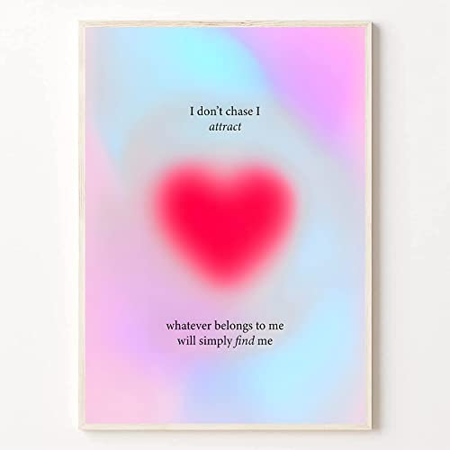Gtoaxxno Aura Poster Engel Nummer Wandkunst Y2k Poster Aura Wandkunst Spirituelle Poster Trendige Wanddekoration für Zimmer, ungerahmt (30 x 40 cm)