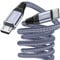 Txtcu USB C to Micro USB Cable, 0.3M Nylon Braided USB C to Micro Charger Cable for Android Sync, Compatible with Samsung Galaxy S7/S5/J3/J5/J7, Huawei, HTC, LG