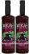 Mikah - Premium Flavors - Blackcurrant (Ribes Nero) x2 | Sciroppo Per Drink e Dessert | Uso Professionale | 2 Bottiglie da 1 Litro (2x1000ml)