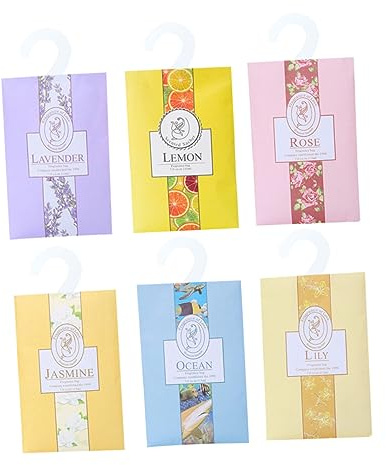 AOKWAWALIY Pack of 6 Lavender Drawer Bags for Aromatherapy Bags Scented Bags Incense Capsules Bag for Drawers Scented Bags for Cars Wardrobe Fragrance Bags