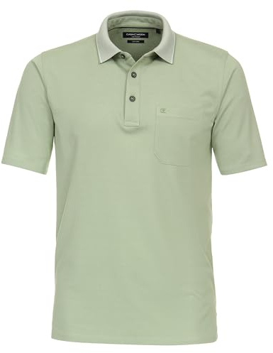 CASAMODA - Herren Polo-Shirt unifarben (993106500), Größe:5XL, Farbe:Grün (326)