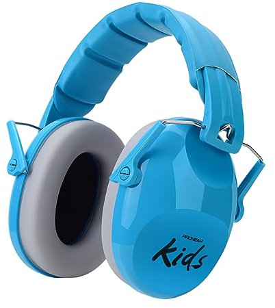 PROHEAR 032 Gehörschutz Kinder, Lärmschutz Kopfhörer Kinder mit Autismus, Verstellbare Passiver Ohrenschützer KindKomfort Faltbarer gehörschutz konzert,SNR 28dB Hörschutz für Schulen-Blau
