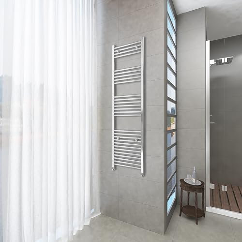 Aica Sanitarios Radiador Toallero de Agua, Calentador de baño, Conexiones 1/2 Suministrado (Cromado, 1600x450 mm)