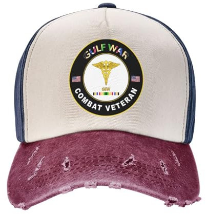 Baseball Cap Us Army Mos 68W Medic Gulf Combat Veteran Golf Caps Verstellbare Trucker Hut Unisex Baseballkappe Für Running Golf Outdoor