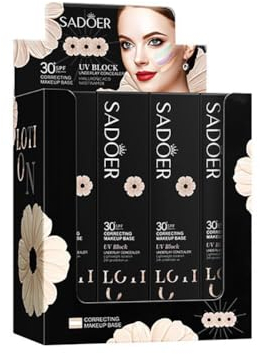 LICHENGTAI Sonnencreme Gesicht 30ml, 12er Pack Aufhellende Sonnencreme SPF30+, Feuchtigkeitsspendende Sonnenschutz Milch für das Gesicht mit Anti-Aging Effekt, Tonangleichend, Leichter Absorption