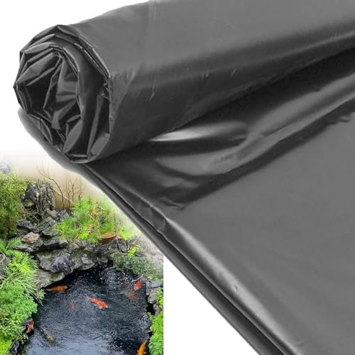 6x6m HDPE Teichfolien 0.12mm Vorgeformte Teichfolie schwarz für Koiteiche 2x1m 7x5m 12x12m Kann Wiederverwendet Gartenteich Teichplane, UV- und witterungsbeständig für Wassergärten Brunnen ( Größe : 2