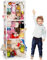 Stofftier Aufbewahrung,Kuscheltier-Regal aus PVC,Spielzeug Aufbewahrung,Platzsparend,Extra große Plüsch Plüschtier Lagerung Zoo Halter stehend,für das Kinderzimmer zur Kuscheltier-Aufbewahrung