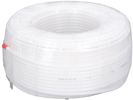 Tubo Flessibile in PE 1/4 Pollici 100 M Tubo in Polietilene Tubo Bianco, Tubi in PE Per Uso Alimentare Accessorio Per Irrigazione da Giardino, Per Distributore D'acqua, Lavorazione Alimentare, Produzi