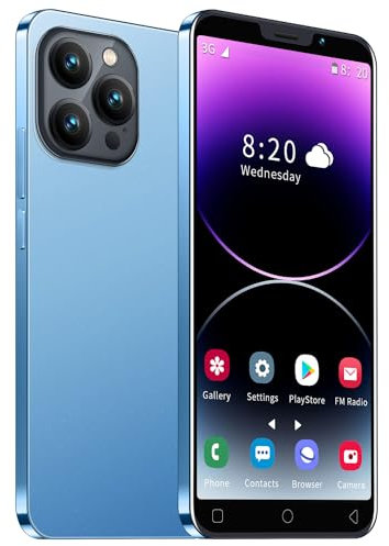 Smartphone economico, display IPS da 5,0 pollici, 16 GB ROM, 128 GB, espandibile, Android 9.0, Dual SIM, batteria da 3000 mAh per telefono cellulare semplice (MTGud-MT15Pro-Blue)