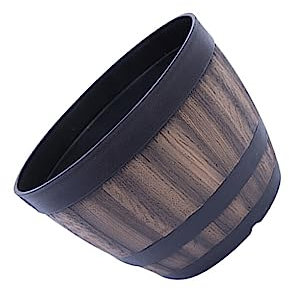 siduytin Pot de Fleur Lotus fût décor à la Maison Exquis décoratif Demi Plante Seau Accessoires ménagers Doux Cadeaux Drain, 300 sans Trou