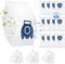 12 Pack GN Vacuum Dust Bags Replacements Compatiable with Miele Hoover Bags Classic C1, Complete C2 C3, S227 S240, S270, S400, S400i, S600, S2, S5, S8 Series Vacuum Cleaner