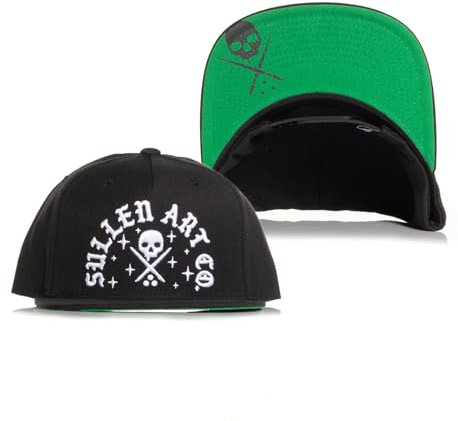 Sullen Clothing Snapback Cap Rocker Schwarz Basecap Tattoo Mütze Kappe Schädel