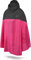 normani Unisex Regenponcho - Wind und Wasserdicht mit Bauchtasche, 3M Refelktoren und seitlichen Eingriffen Farbe Black/Pink Größe S-M