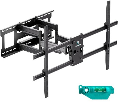 ONKRON Soporte TV Pared de 42 a 120 Pulgadas - Brazo Pantalla Grande con Peso de hasta 100 kg - Colgar Television Pared Universal con MAX VESA 1000x600 / Soporte TV Giratorio y Inclinable M10-B Negro