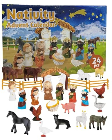 2024 Adventskalender, Weihnachtskalender | 24 Tage Countdown bis Weihnachten Anime-Figuren,Weihnachts-Miniaturpuppen, Weihnachtsdekoration, Sammlerspielzeug für Heimstudio