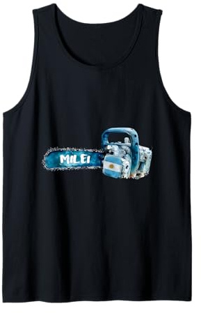 Peluca Milei - Javier Milei Kettensäge Tank Top