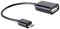 Wedhapy Cavo Micro USB OTG sul cavo convertitore Adattatore OTG femmina USB da maschio USB per computer per tablet per smartphone (nero)