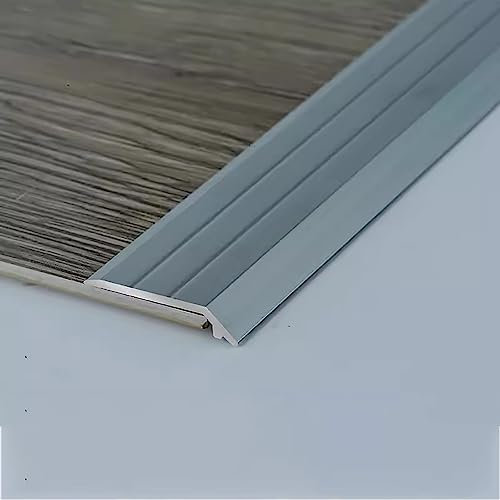 Randbesatzleiste Für Hartholzböden, Verbindungsleiste Für Teppich- Und Fliesenbeläge, Leicht Zu Schneidende Schwellenübergangsleiste Für Laminat- Vinylböden Beton (Farbe: