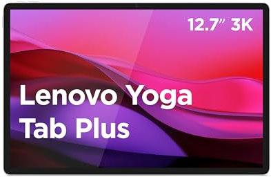 Lenovo Yoga Tab Plus - Tablette Tactile 12.7'' 3K, 144Hz (Qualcomm Snapdragon 8 Gen 3 Mobile Platform, 8Coeurs, RAM 16Go, UFS 4.0 256Go, Wifi7 + Bluetooth) Tab Pen Pro - Seashell