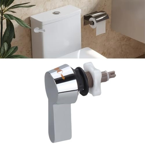 Toilet Flush Handle,Toilet Cistern Dual Flush Lever Handle Chrome,Replacement Toilet Tank Handle,Adjustable WC Flush System for Handle-operated Cistern,New Toilet Accessories for Our Daily Life