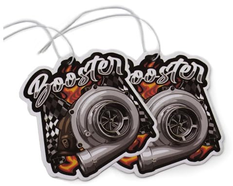 VmG-Store 2er Set Lufterfrischer Duftbaum Tuning fürs Auto Duftspender Air Freshener Duft lustiger Anhänger Design (101 Booster)