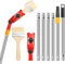 Paint Roller Set 11PCS, 1.9m Paint Roller Extension Pole 4 Segmented with Paint Brush, Professional Paint Rollers and Trays Sets with Multi-angle Paint Brush Extender for Painting Walls/Edges/Ceilings