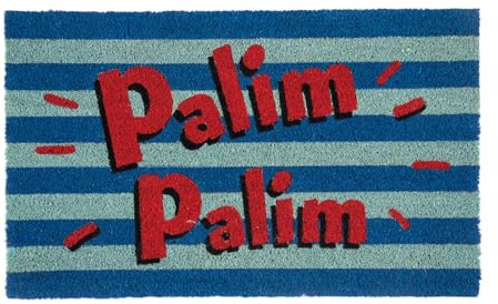 Pad Fußmatte Lifestyle Palim Türvorleger Fußabstreifer Türmatte Innenbereich Spruch Streifen Gestreift 45x75cm