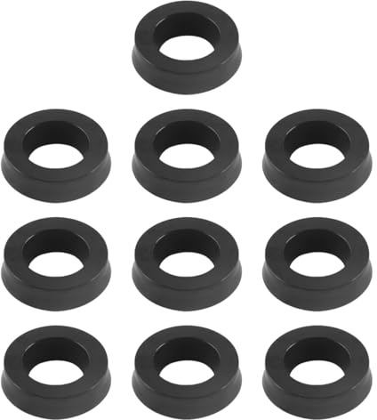 Hoite 10 Pcs Pump Head Seal Ring 12x20x5mm Oil Seal Pump Pressure Washer Water Kit for Pressure Washer FK47 Black