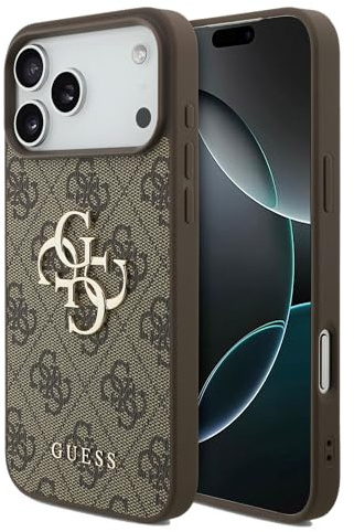 CG MOBILE Guess 4G Large Logo Case for iPhone 17 Pro (Brown)