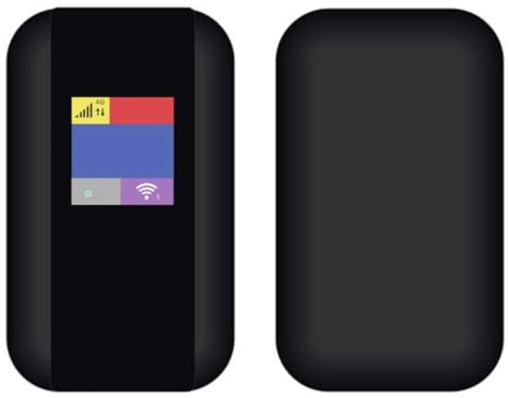 Jectse 4G LTE Wireless Router, Portable WiFi Hotspot 500Mbps Support 10 Users with SIM Card Slot Color Screen for Home Travel