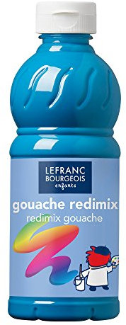 Lefranc Bourgeois Redimix Gouache Liquide 500ml Bleu Turquoise