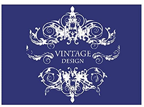 RAYHER HOBBY Rayher 4501800 Schablone Vintage Design, mit Rakel, DIN A4, 1 Stück