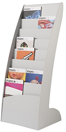 Paperflow Prospektständer Courbo 285.02 8Fächer grau