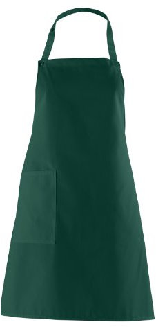 Latzschürze kurz (75 cm) viele Farben (Bottle Green) Länge 75cm,Bottle Green