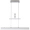 Trango Design LED Pendelleuchte, Esstischleuchte höhenverstellbar in Chrom 4338-018