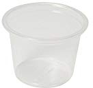Vegware Compostable Cold Portion Pots 28 ml / 1oz (Pack of 5000) | Holds sauces securely to simplify portion control and prevent kitchen spills during high-volume catering service.