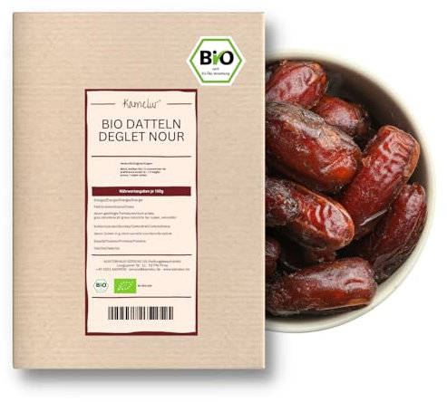 5kg di datteri Deglet Nour BIO denocciolati: datteri naturali essiccati dalla Tunisia, senza alcun additivo