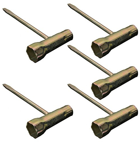 EsportsMJJ 5Pcs 13X19Mm Cadena Saw T Llave Para Motosierra Stihl Husqvarna Herramienta