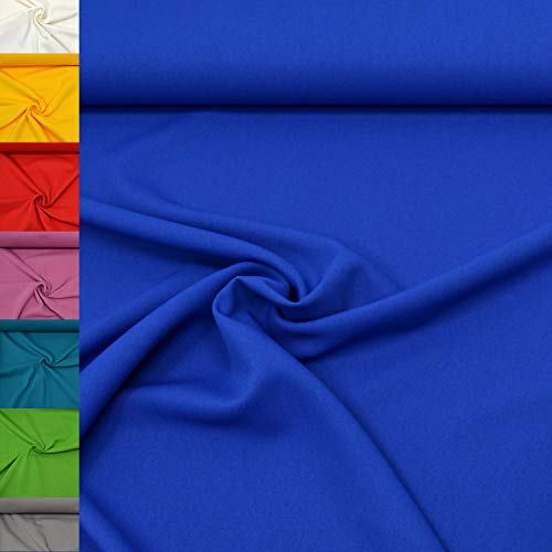 MAGAM-Stoffe 1m Mara Universal-Stoff uni Blickdicht Knitterarm Kostüm Tischdecken Dekostoff (19. Royalblau)