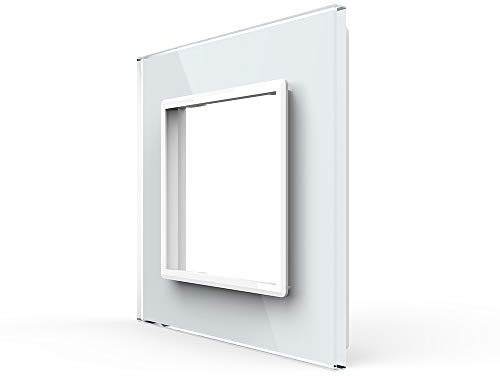 Nur Glasblende 1 Fach LIVOLO Rahmen Glasrahmen für Steckdose VL-C7-SR-11-A Weiss