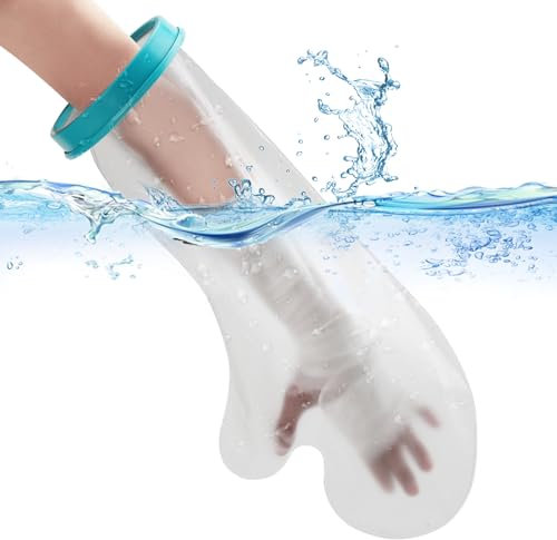 Cast Covers for Shower Arm, Adult Waterproof Cast Protector Watertight Seal Bandage Dressing Sleeve Bag for Broken Arm, Hand, Wrist, Fingers, Thumb…